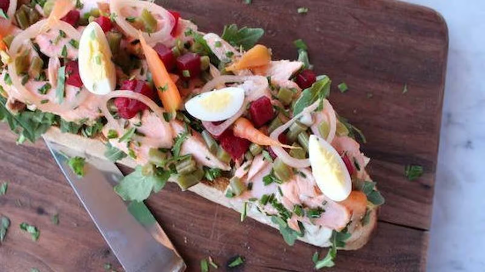 Smoked Ocean Trout on Ciabatta